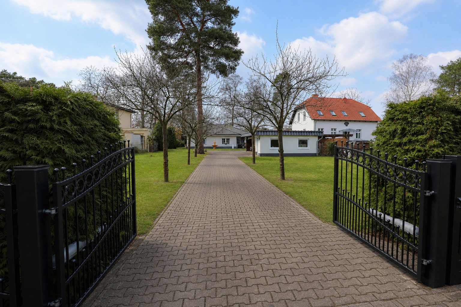 Seitenansicht des Hauses in Kablow